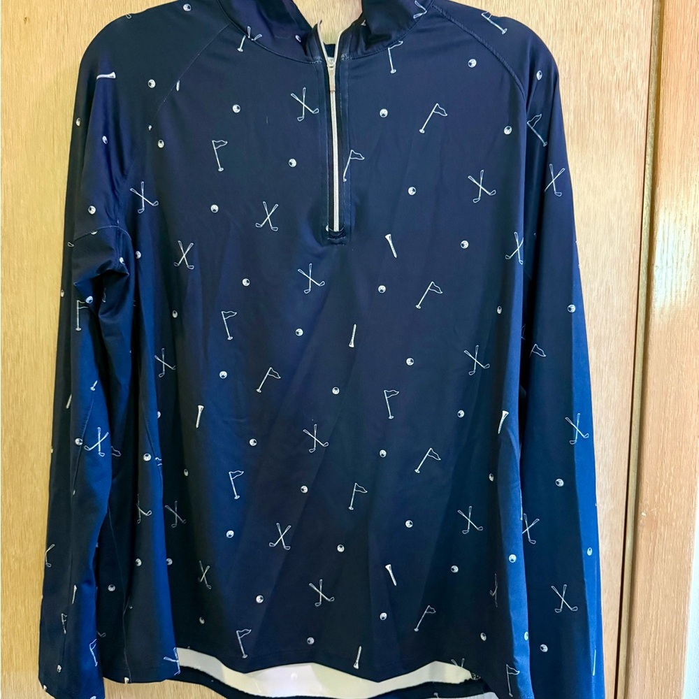 Lady Hagen Dark Blue Quarter-Zip Pullover